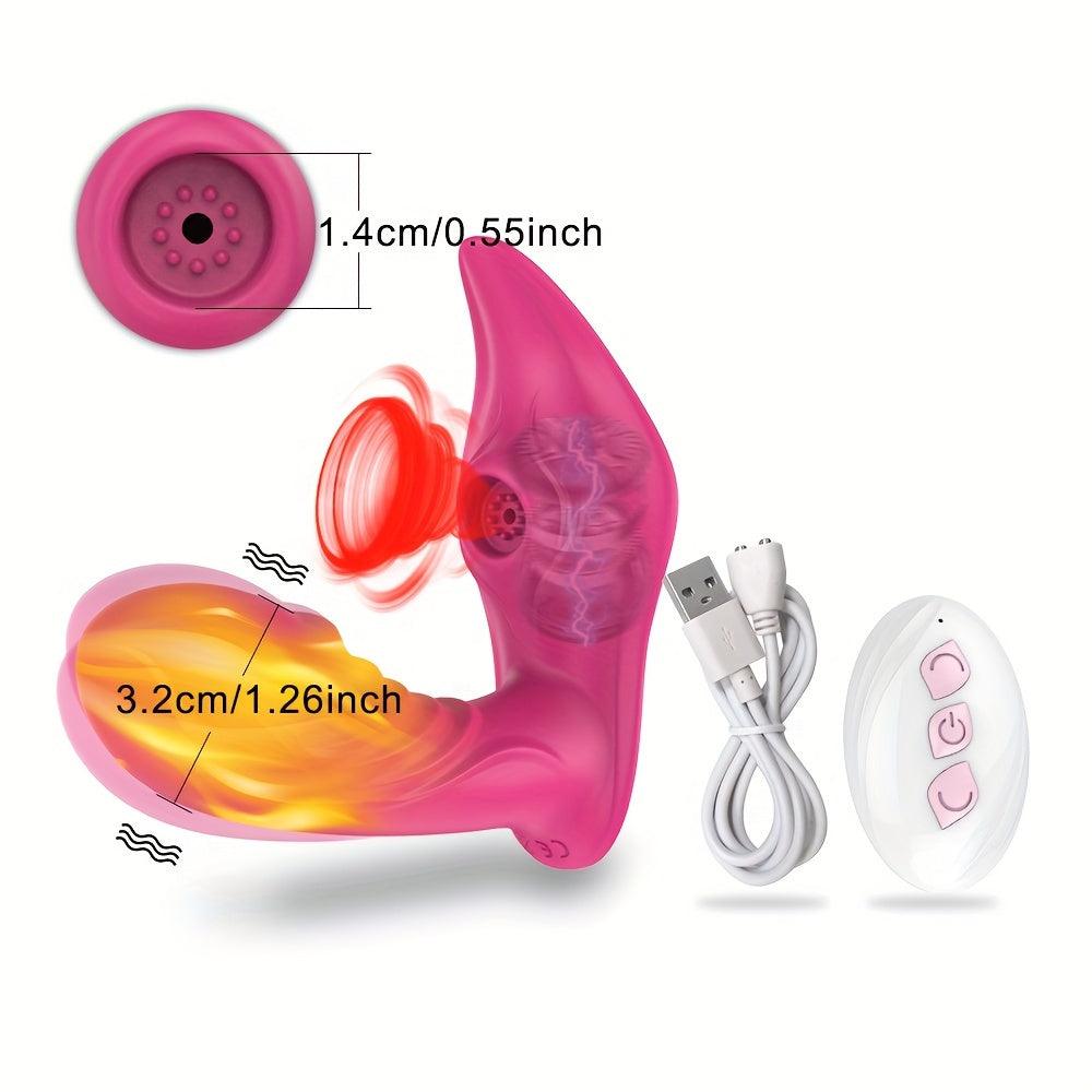 Wireless Remote Control G-Spot Clitoris Vaginal Nipples Air Stimulator Sex Toy - HeartCaptor