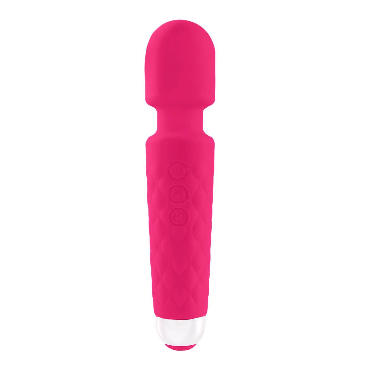 Silicone Vibrator Wand Massager with 20 Intense Frequency Modes - HeartCaptor