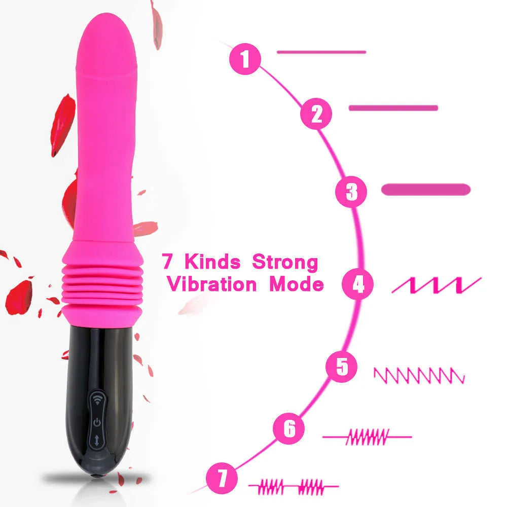 Thrusting G-spot Dildo Vibrator for Women - HeartCaptor