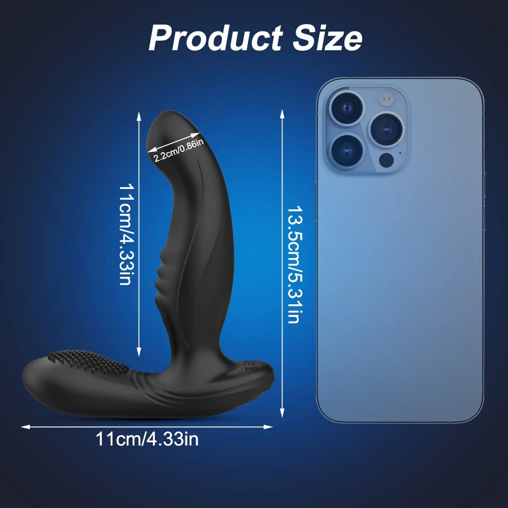 App Control Prostate Massager Anal Vibrator with Tapping Stimulate - HeartCaptor