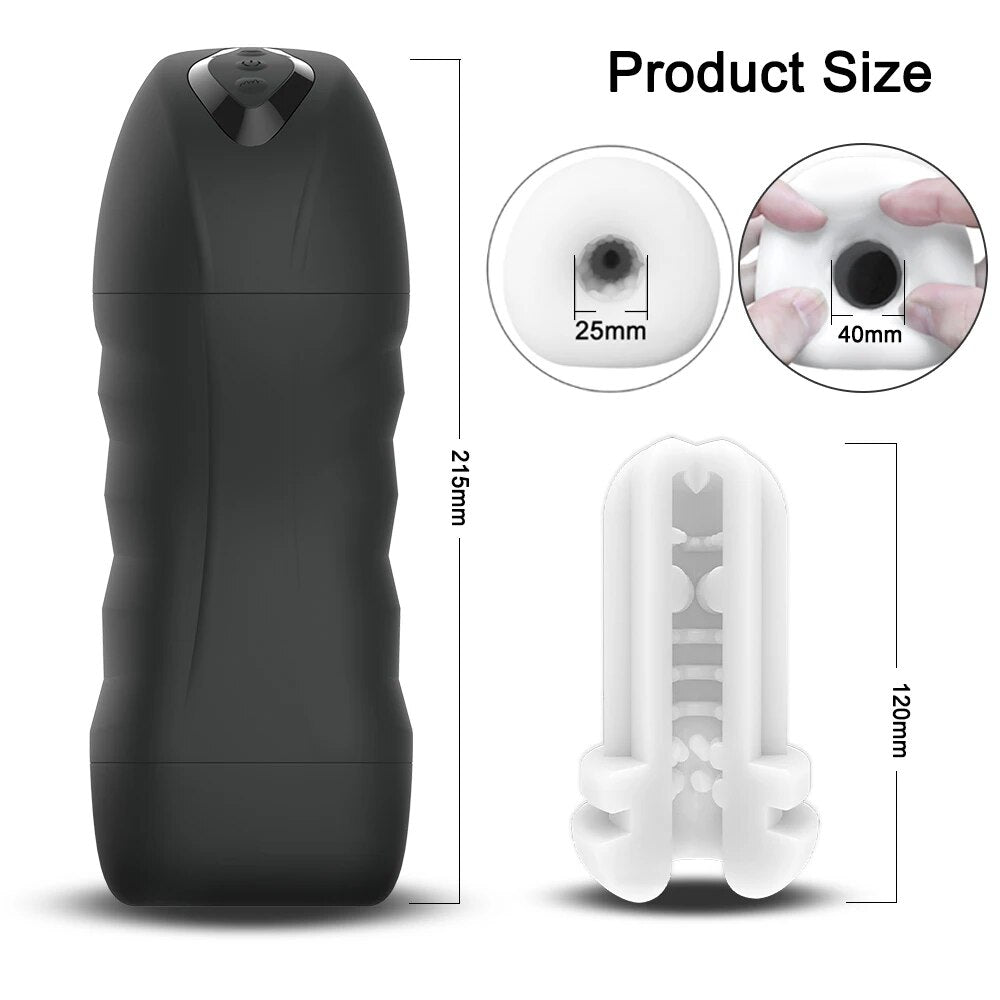 Automatic Sucking Male Masturbator with 10 Vibration Modes - HeartCaptor