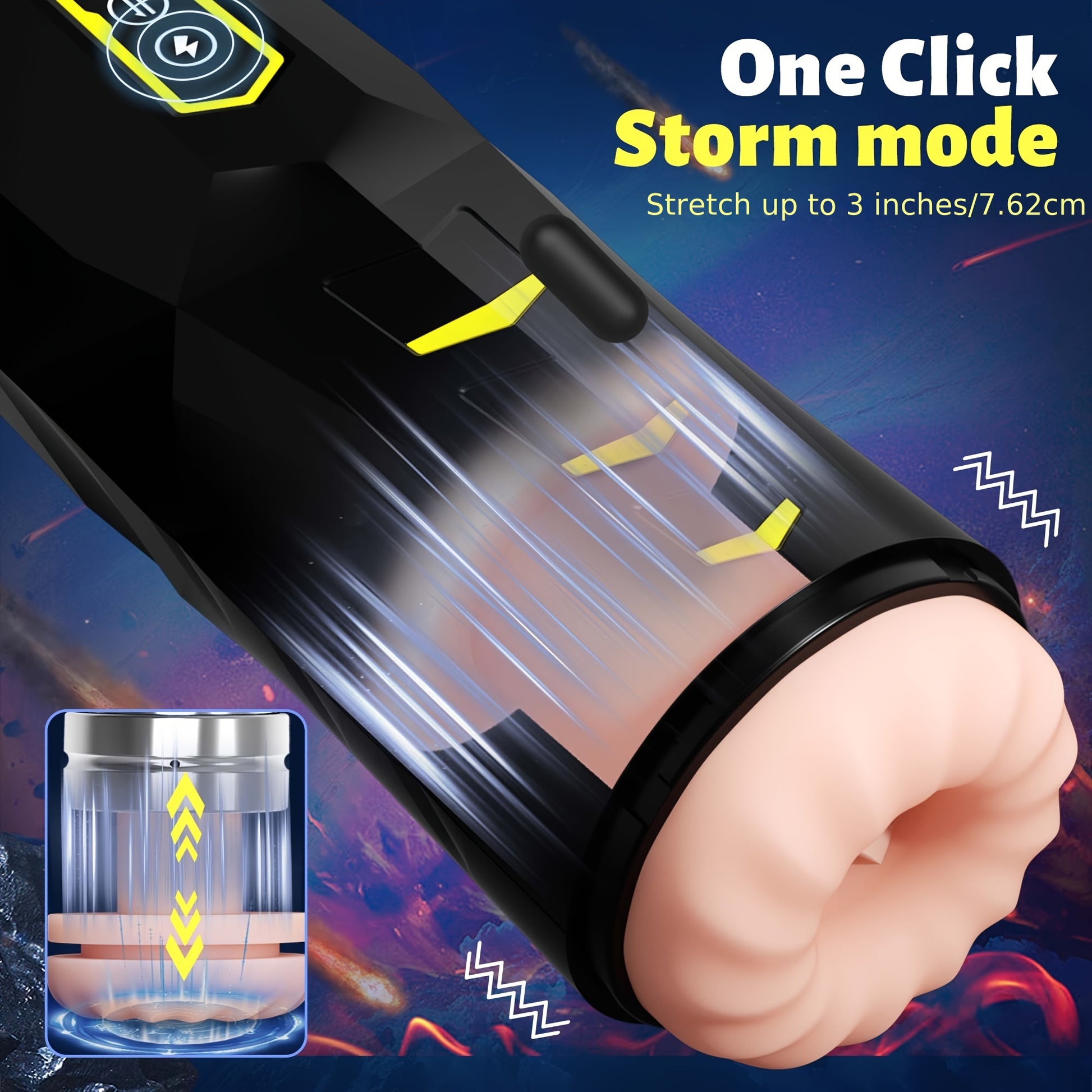 Automatic Male Masturbation Cup with 9 Thrusting & Vibrating - HeartCaptor