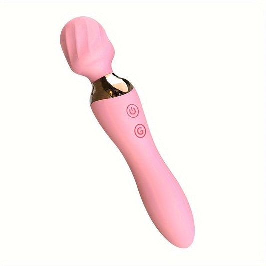 10-Frequency AV Stick Clitoral Stimulator Vibrator with 360° Rotating Head - HeartCaptor