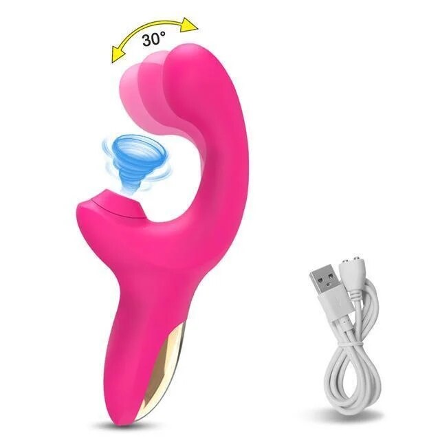 Clitoral G Spot Stimulator with Suction Vibration - HeartCaptor