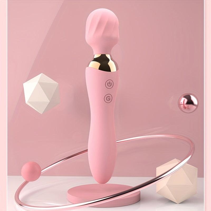 10-Frequency AV Stick Clitoral Stimulator Vibrator with 360° Rotating Head - HeartCaptor