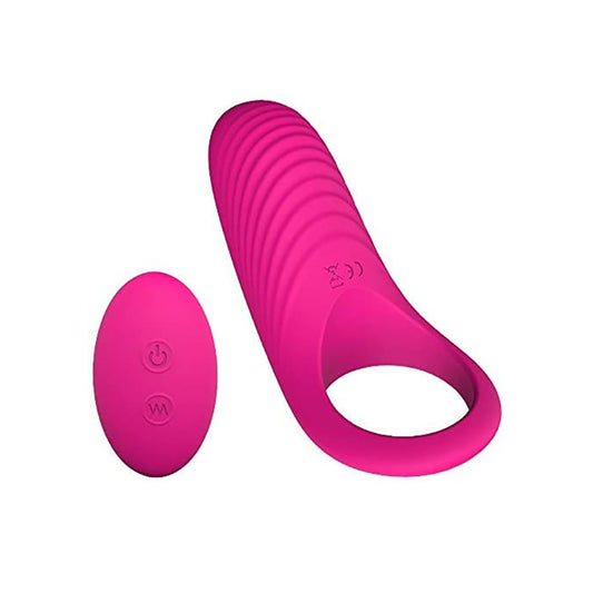 Medical Silicone Rechargeable Vibrator Cock Ring with Remote Control