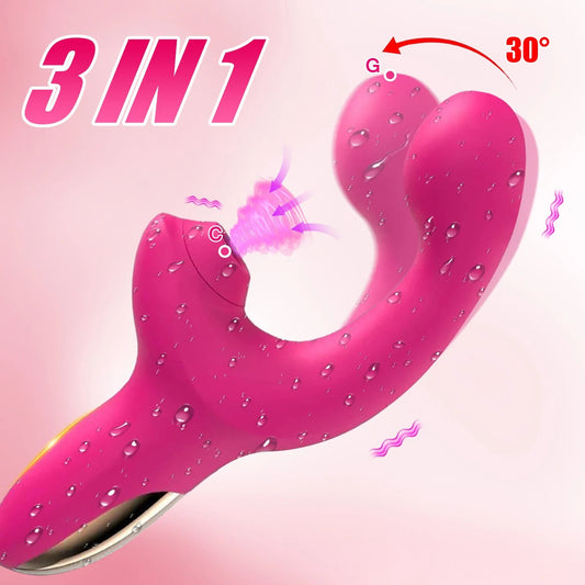 Clitoral G Spot Stimulator with Suction Vibration - HeartCaptor