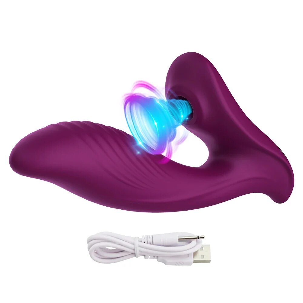 10 Speed G-spot Sucking Vibrator for Clitoris Stimulation Adult Sex Toy - HeartCaptor