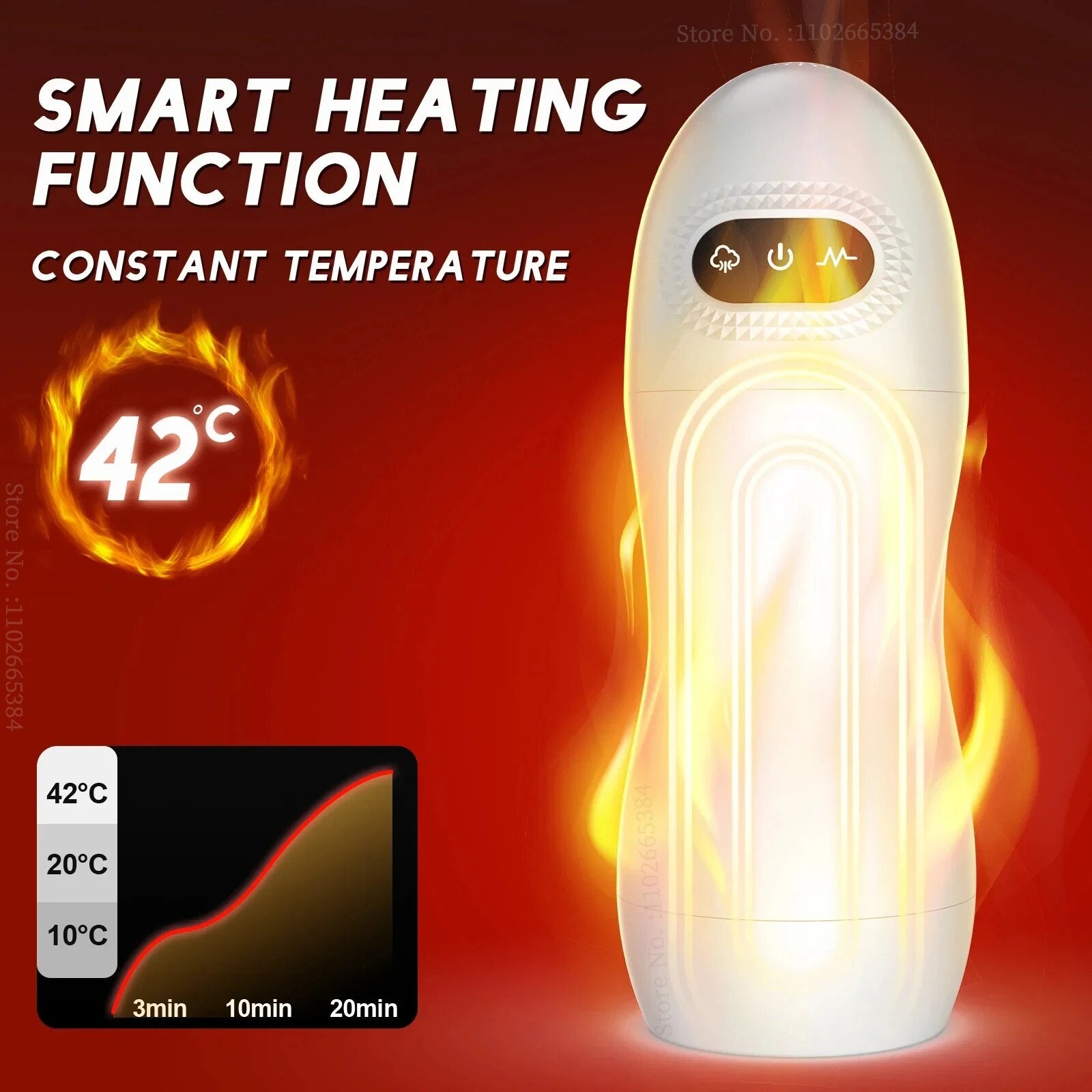 Automatic Male Masturbator with Sucking Function and Heating, Adult Sex Toy for Men - HeartCaptor