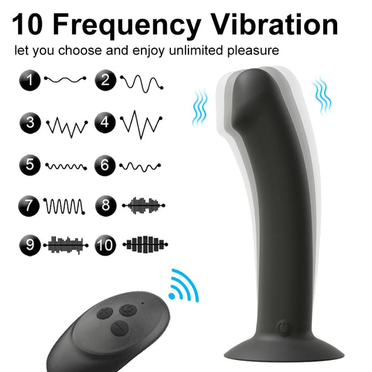 Wireless Remote Silicone Prostate Massager for Enhanced Intimacy