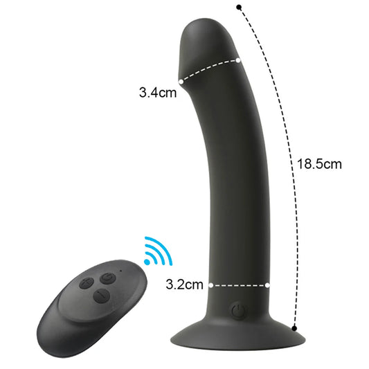 Wireless Remote Silicone Prostate Massager for Enhanced Intimacy