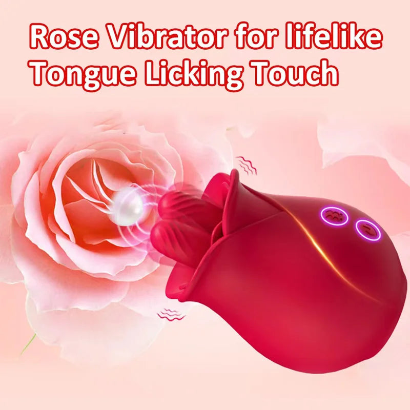 Rose Clitoris G-spot Stimulator Vibrator for Women - HeartCaptor