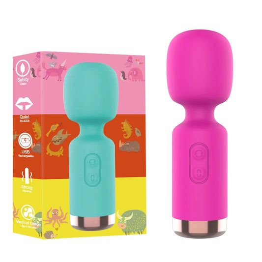 HeartCaptor Mini Magic Wand Vibrators - Premium Silicone G-Spot Stimulator for Women