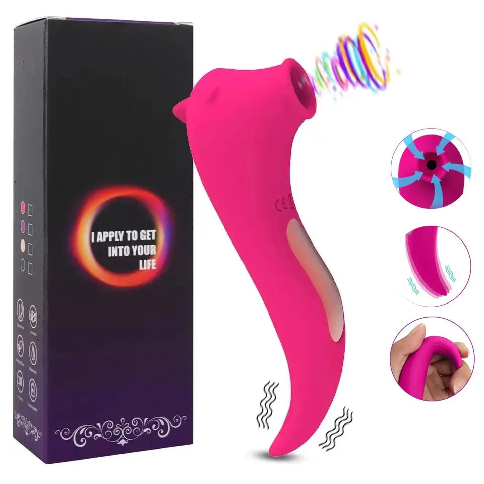 Clitoris Sucking Vibrator for Women Nipple Oral Vacuum Stimulator Massager - HeartCaptor