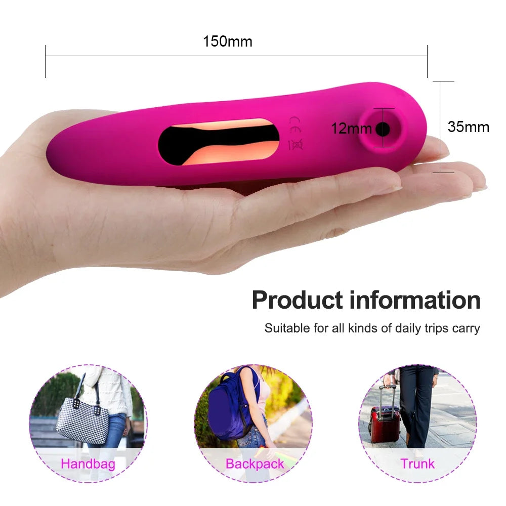 Clitoris Sucking Vibrator for Women Nipple Oral Vacuum Stimulator Massager - HeartCaptor