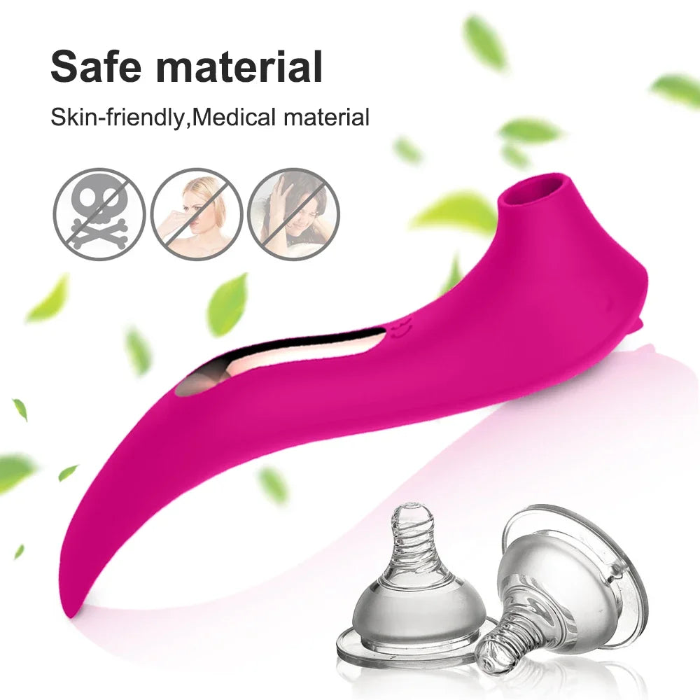 Clitoris Sucking Vibrator for Women Nipple Oral Vacuum Stimulator Massager - HeartCaptor