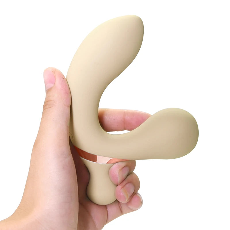 Rechargeable G Spot Vibrator Realistic Silicone Dildo Female Clitoris Prostate Massager - HeartCaptor