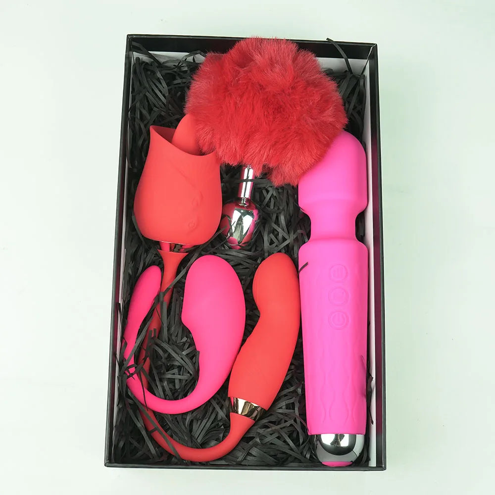 Thrusting Vibrator Egg Clitoris Sucker Stimulator Set - HeartCaptor