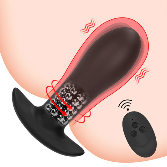 Wireless Remote Control Silicone Prostate Massager with Discreet Packaging