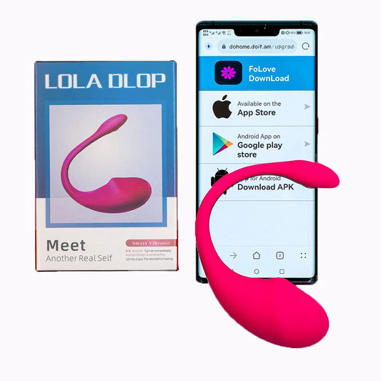 Bluetooth Remote Control Vibrator for Women, Long Distance Dildo Adult Toy