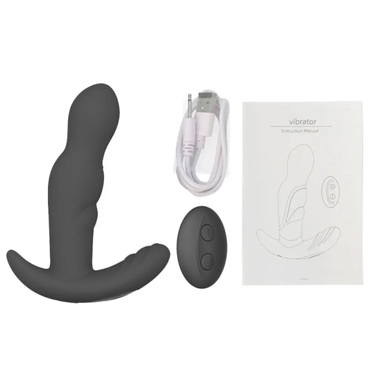 Wireless Remote Control Male Prostate Massager with 10 Speed Vibrating