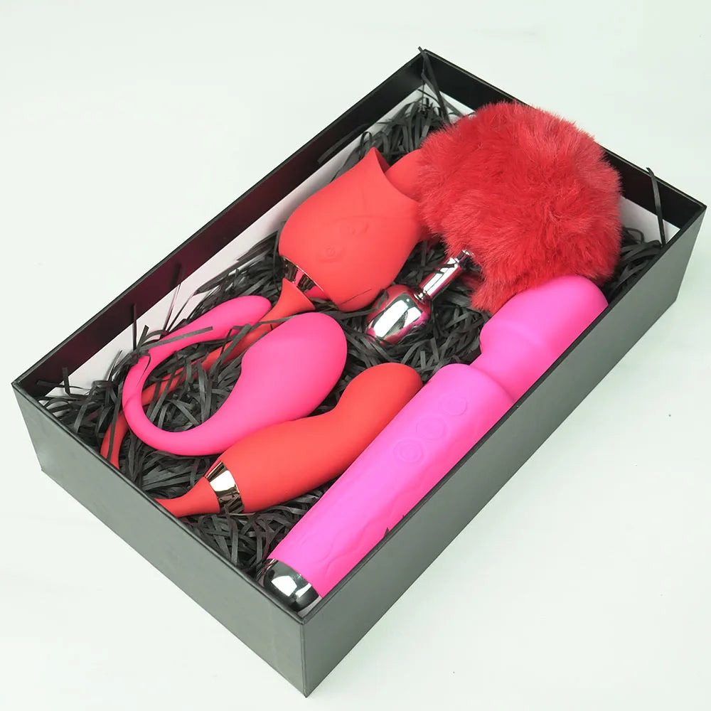 Thrusting Vibrator Egg Clitoris Sucker Stimulator Set - HeartCaptor