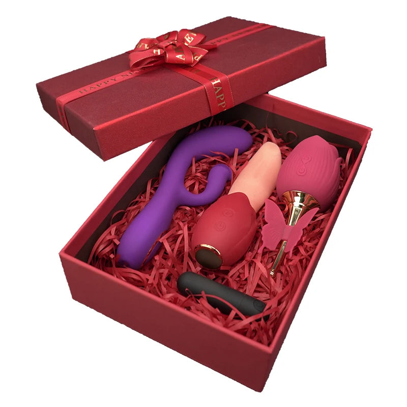 Thrusting Vibrator Egg Clitoris Sucker Stimulator Set - HeartCaptor