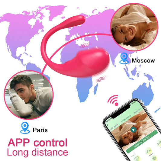 Wireless Bluetooth G Spot Dildo Vibrator for Women with Remote Control