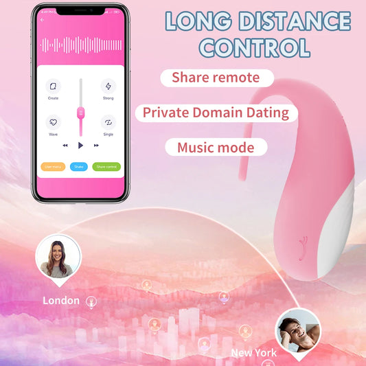 Wireless Bluetooth G-Spot Vibrator with App Remote Control by HeartCaptor