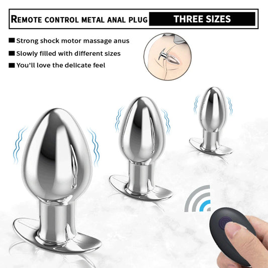 Wireless Remote Metal Prostate Massager for Men - Discreet and Wearable