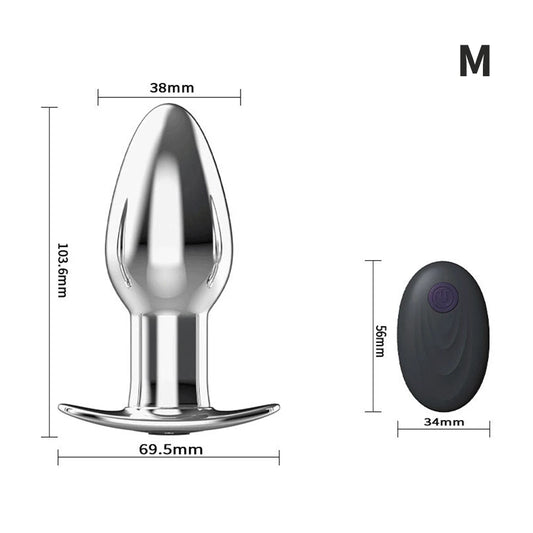 Wireless Remote Metal Prostate Massager for Men - Discreet and Wearable