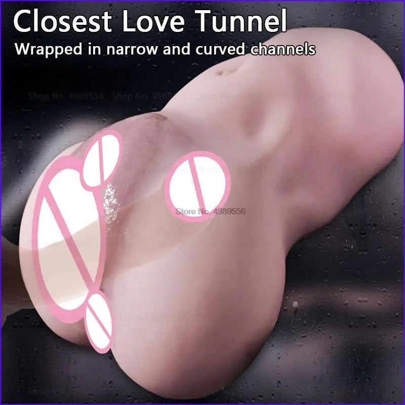 Realistic Male Masturbator Pocket Pussy Vagina Sex Toy for Men - HeartCaptor