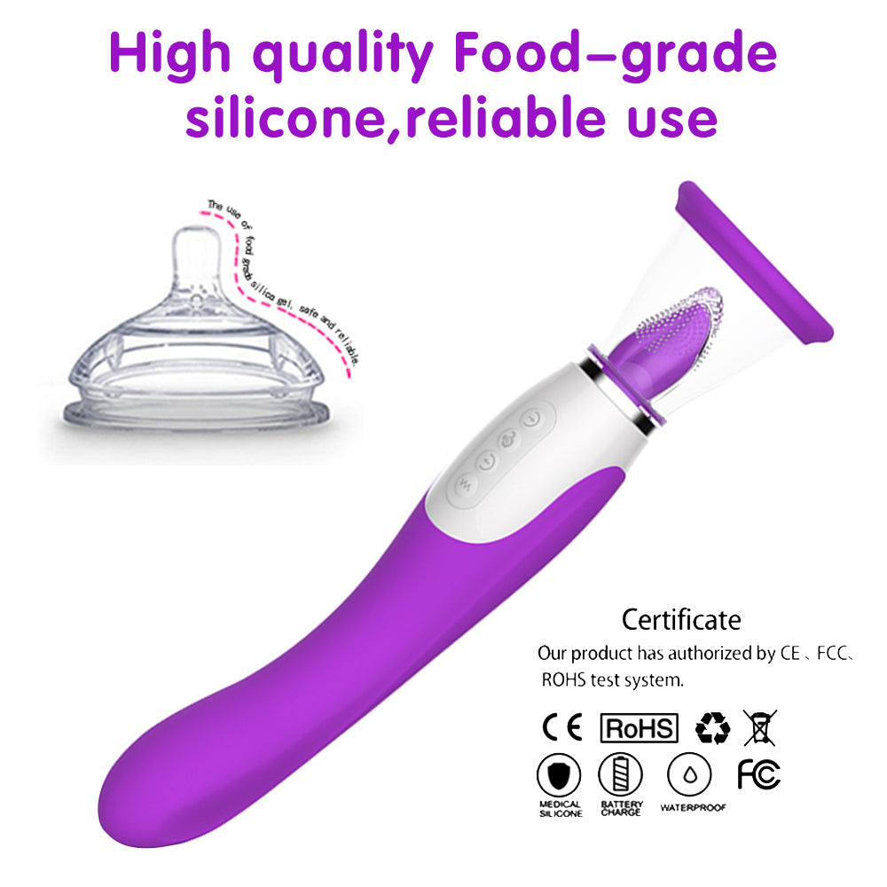 High-Frequency Vibrating Clitoris Stimulator with Suction - HeartCaptor