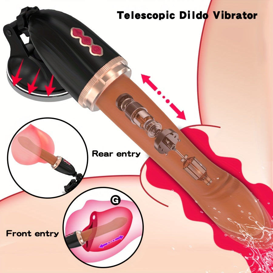 Realistic Vibrating Dildo with Thrusting & Vibrating Modes - HeartCaptor