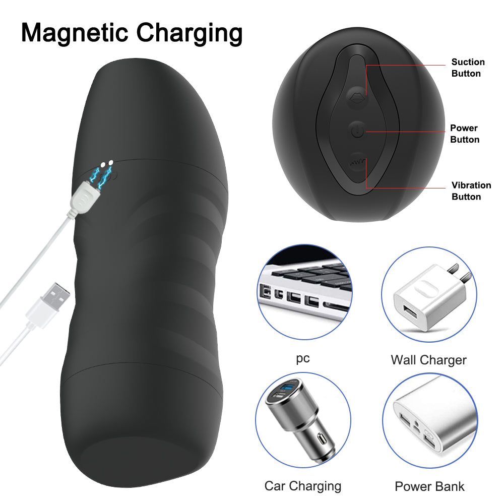 Automatic Sucking Male Masturbator with 10 Vibration Modes - HeartCaptor