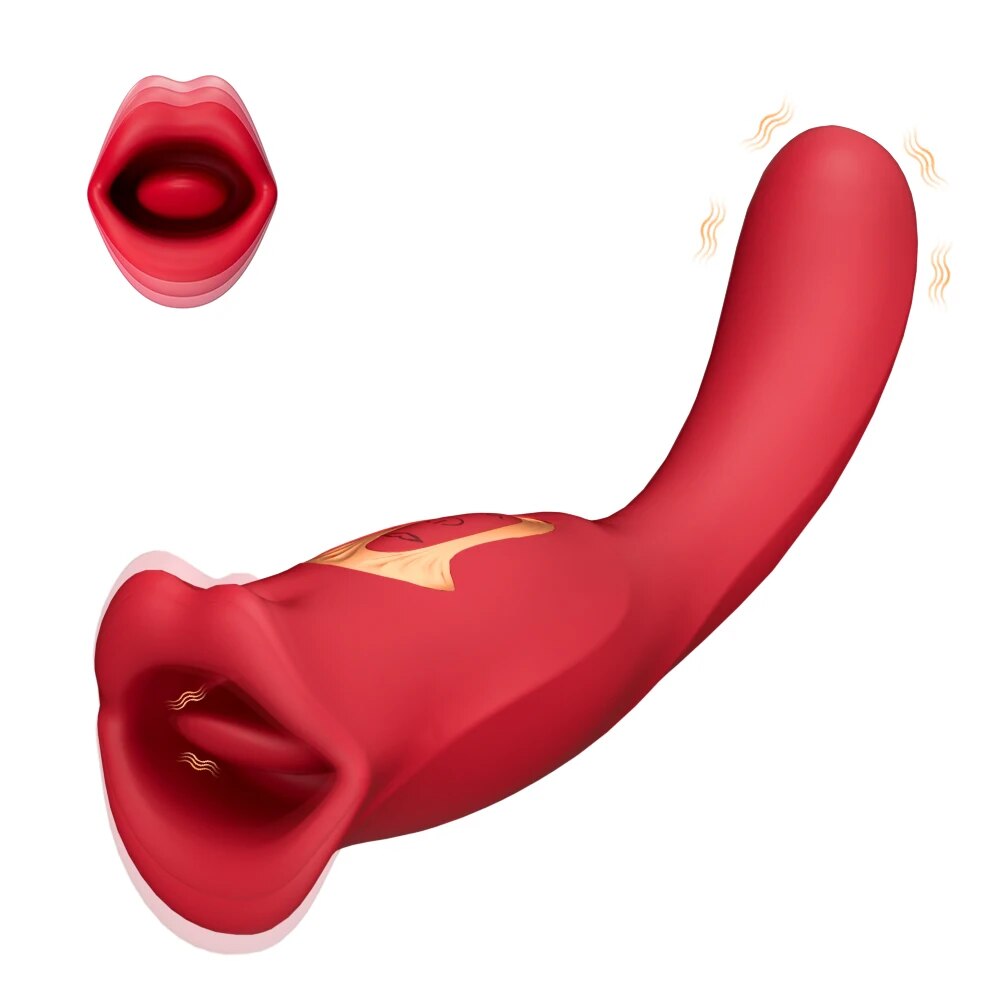 Oral Clit Sucking Vibrator for Women - Tongue Licking Stimulator - HeartCaptor