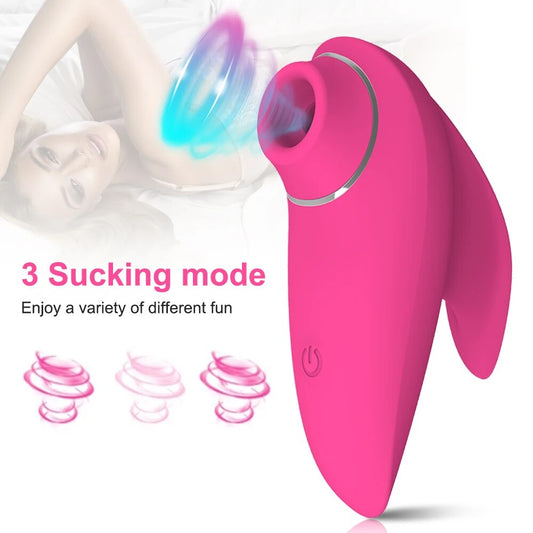 Clit Sucker Vibrator for Women - Oral Vacuum Suction Stimulator - HeartCaptor