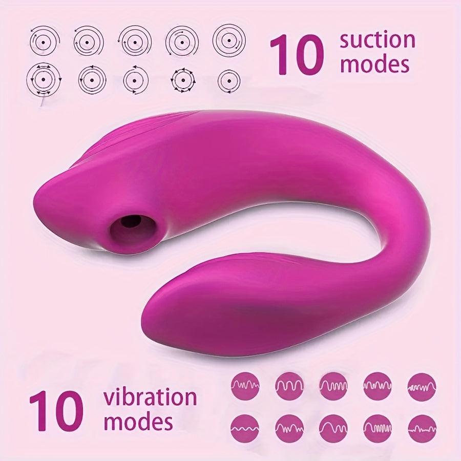 Wearable Vagina Sucking Vibrator with Remote Control - HeartCaptor