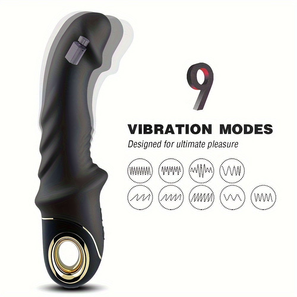 9 Vibration Modes Female G-spot Clitoral Stimulator Vibrator - HeartCaptor