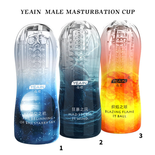 Advanced Male Trainer with Suction and Vibration - Transparent Sucking Cup