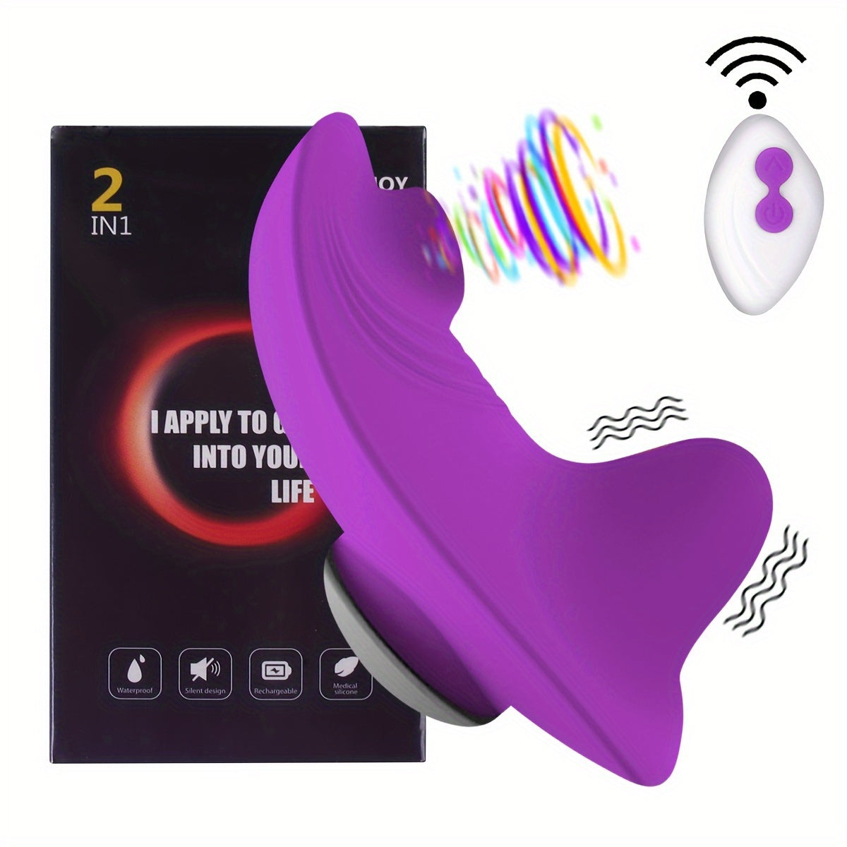 Wearable Panty Sucking Vibrator with Remote Control, 10 Vibration Modes - HeartCaptor