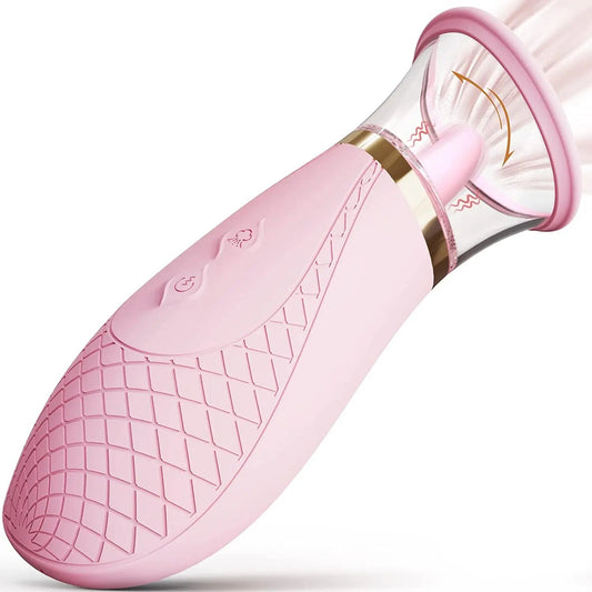 Clitoral Sucking Vibrator with 9 Lick Modes and 3 Suction Modes - HeartCaptor