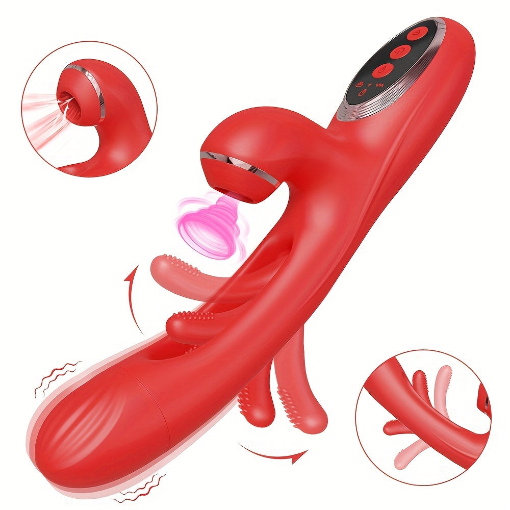 Rabbit Sucking Vibrator with 10 Vibration Modes - HeartCaptor