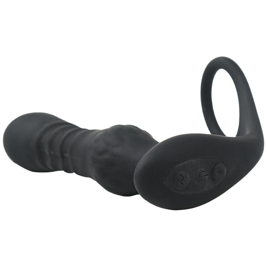 Advanced 3-in-1 Prostate Stimulator with Vibrating Cock Ring