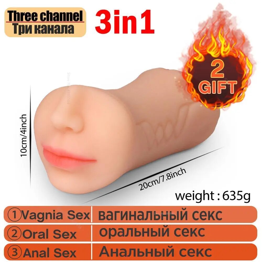 Realistic Silicone Vagina Masturbator for Men - HeartCaptor