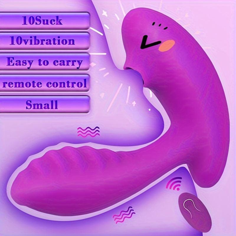 Remote Control Sucking Vibrator for Women - HeartCaptor