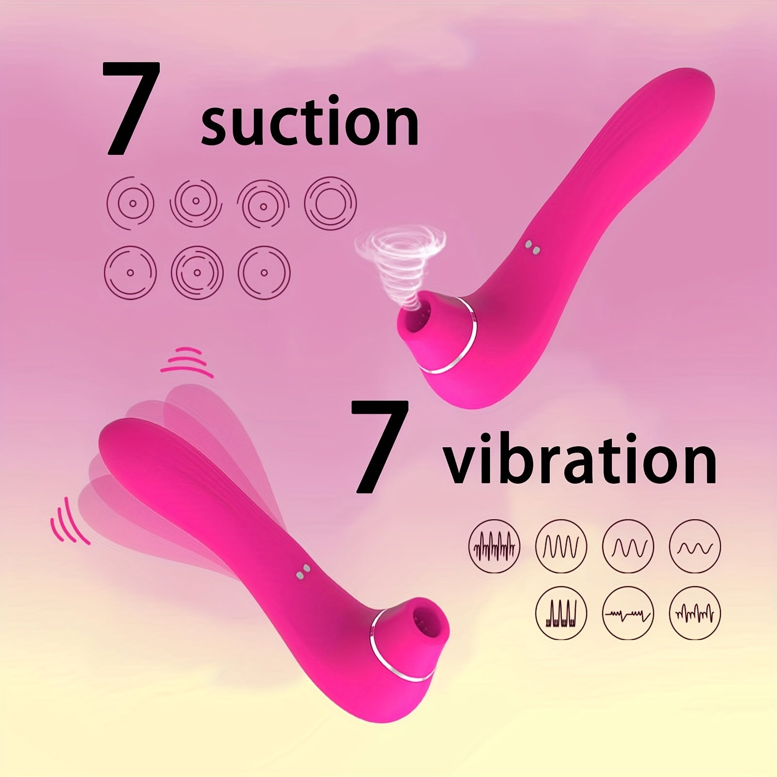 Upgraded Sucking Vibrator for Women, 10 Sucking & Vibrating Clitoral Stimulator - HeartCaptor