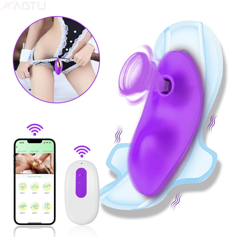 Wearable Clitoral Suction Vibrator for Women - HeartCaptor