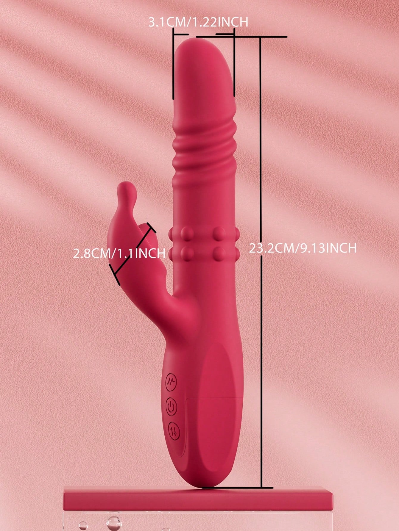 4 In 1 Thrusting Dildo Couples Vibrator Adult Toy - HeartCaptor