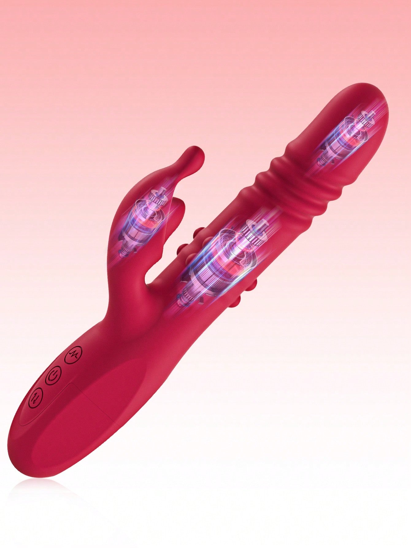 4 In 1 Thrusting Dildo Couples Vibrator Adult Toy - HeartCaptor